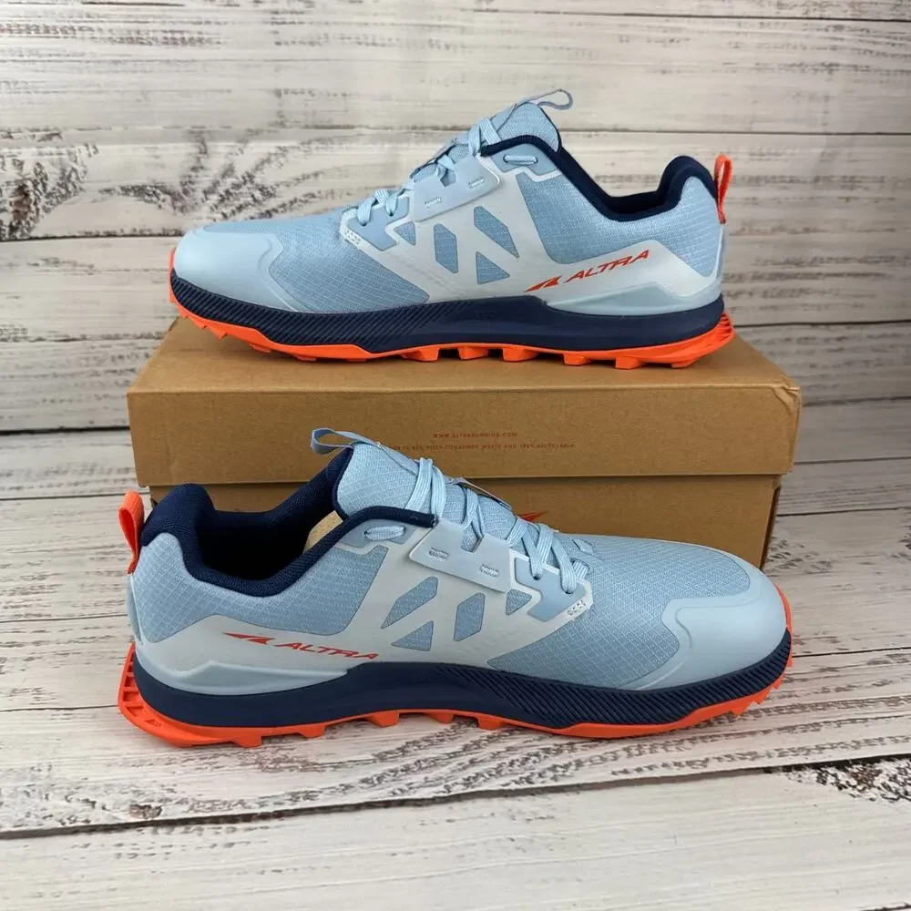 Altra Lone Peak 7 Womens US 11.5 Trail Running Shoes Blue Orange